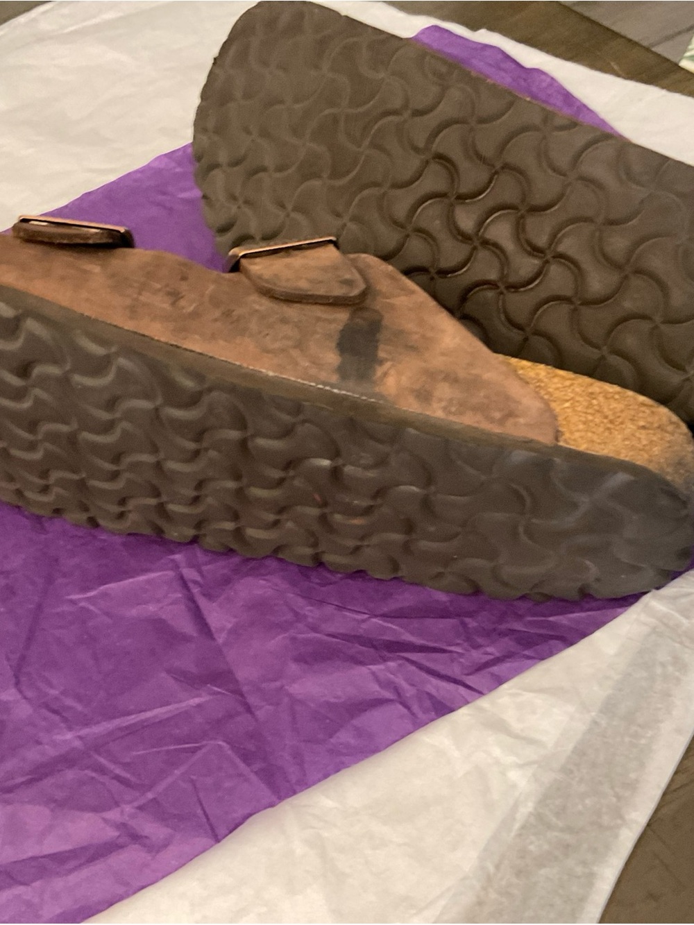 BIRKENSTOCK Arizona Soft Footbed Oiled Leather Habana Brown EUR 41 US W 10 M 8 - Picture 12 of 13
